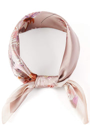 Floral Print Bandana Silky Scarf