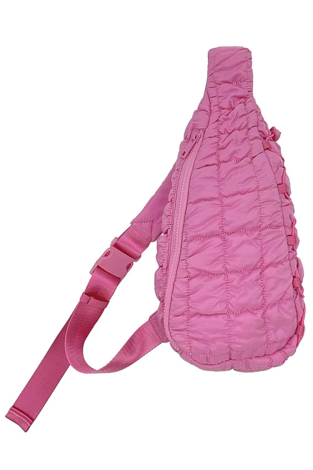 Solid Quilted Sling Bag