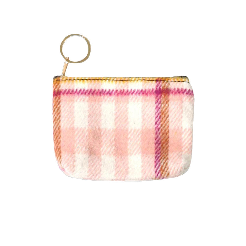Plaid Check Coin Card Purse