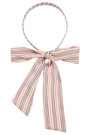Stripe print head band with ponytail