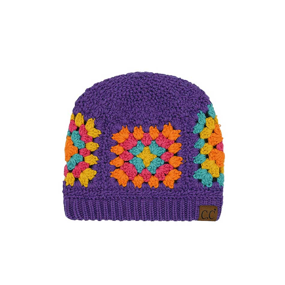 C.C Multi Color Crochet Beanie