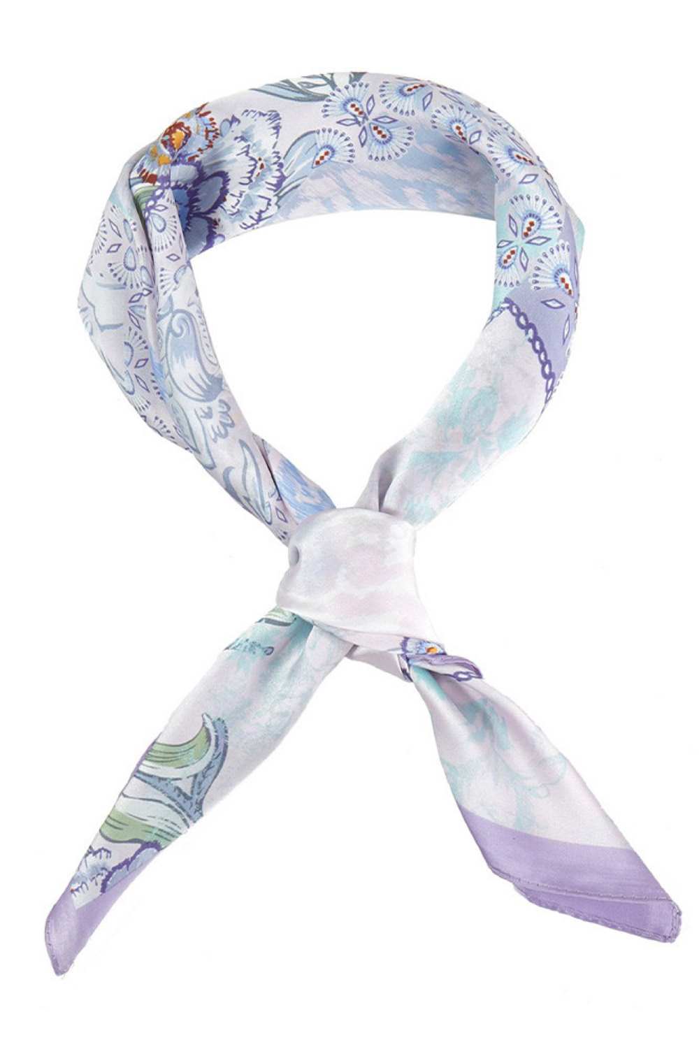 Abstract Floral Print Bandana Summer Scarf