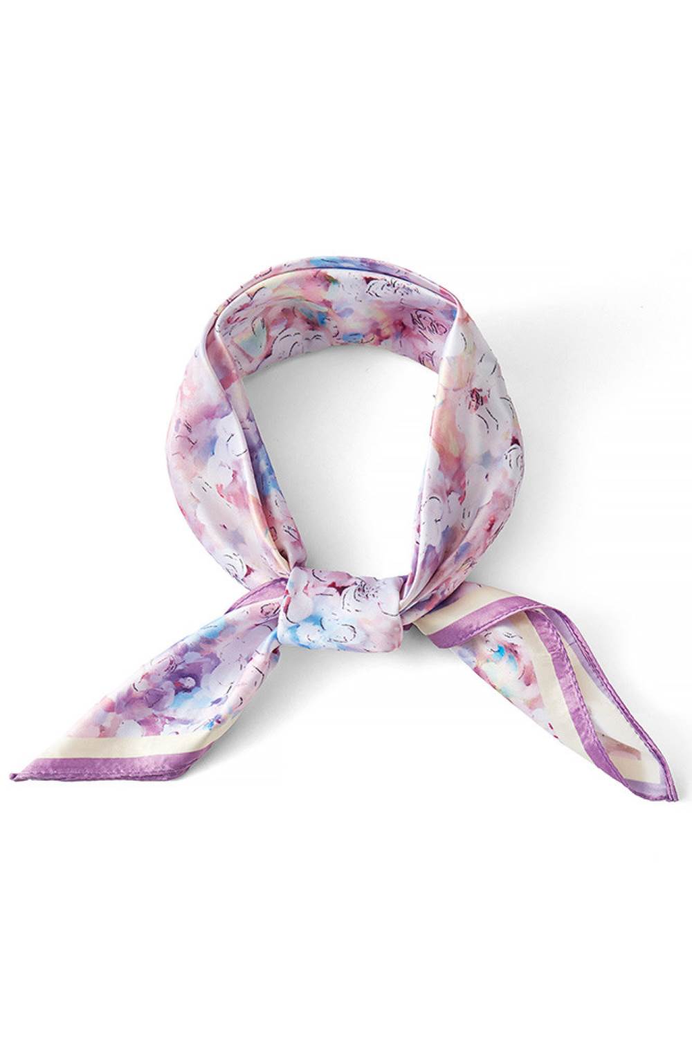 Floral Pattern Print Bandana Summer Light Weight Scarf