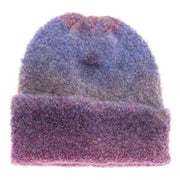 Women's Multi-colored Slouchy Mohair Cuffed C.C Beanie