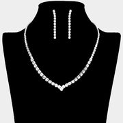 Round Rhinestone Necklace