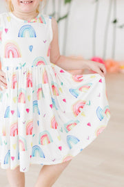 Radiant Rainbows Tank Twirl Dress