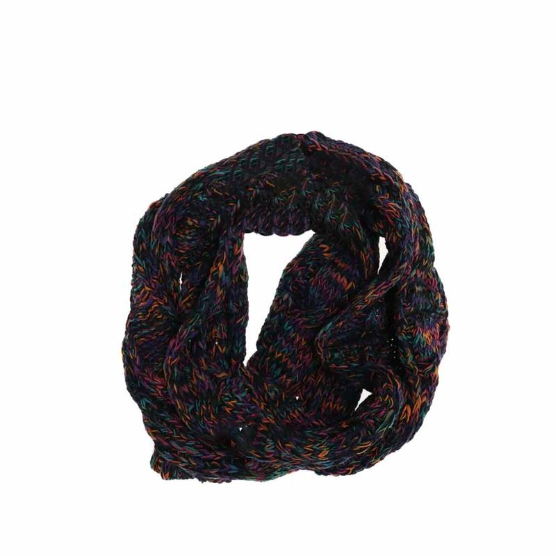 KIDS Multi Tone Cable Knit C.C Infinity Scarf