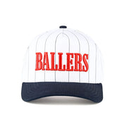 C.C BALLERS Letter Stripe Pattern Trucker Cap