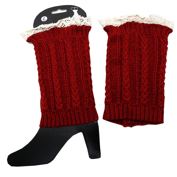 Medium Large Cutie Pie Acrylic Leg Warmer Boot Topper