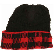 Buffalo Check C.C Beanie Tail