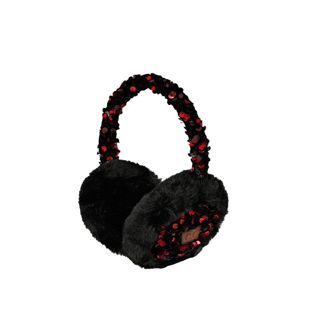 C.C Faux Fur Sequin Earmuff