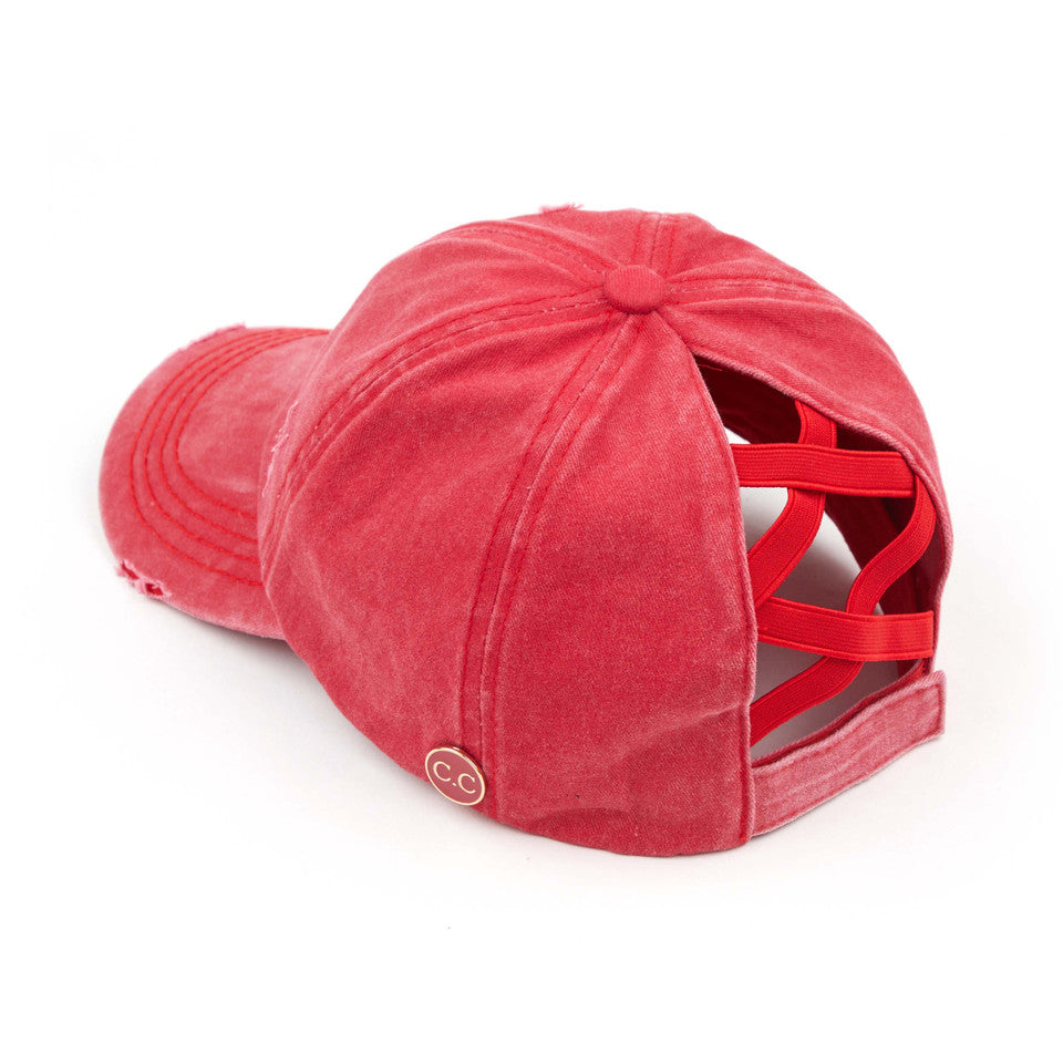 C.C Women's Baseball Ponytail Cap