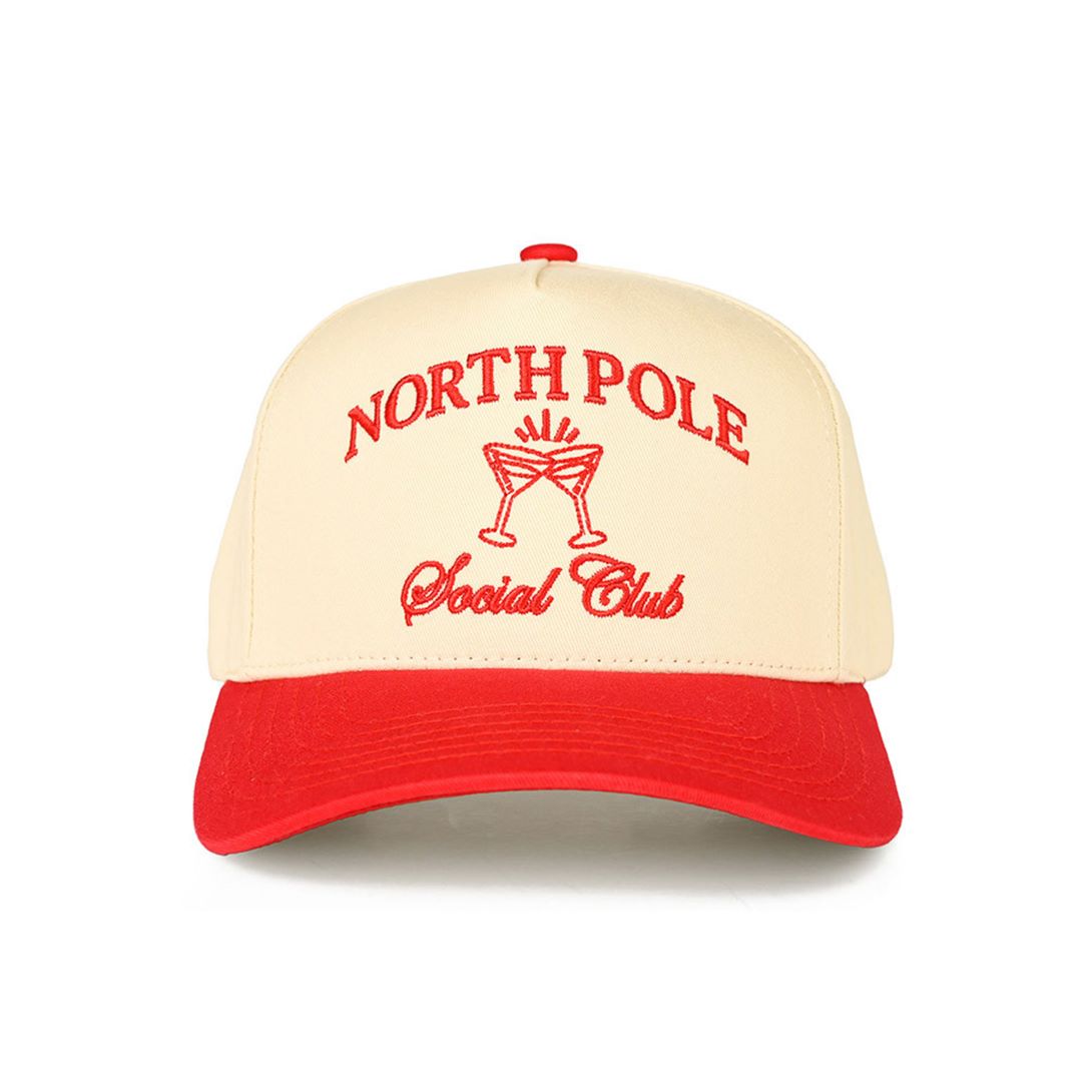 C.C NORTH POLE SOCIAL CLUB Letter Trucker Cap