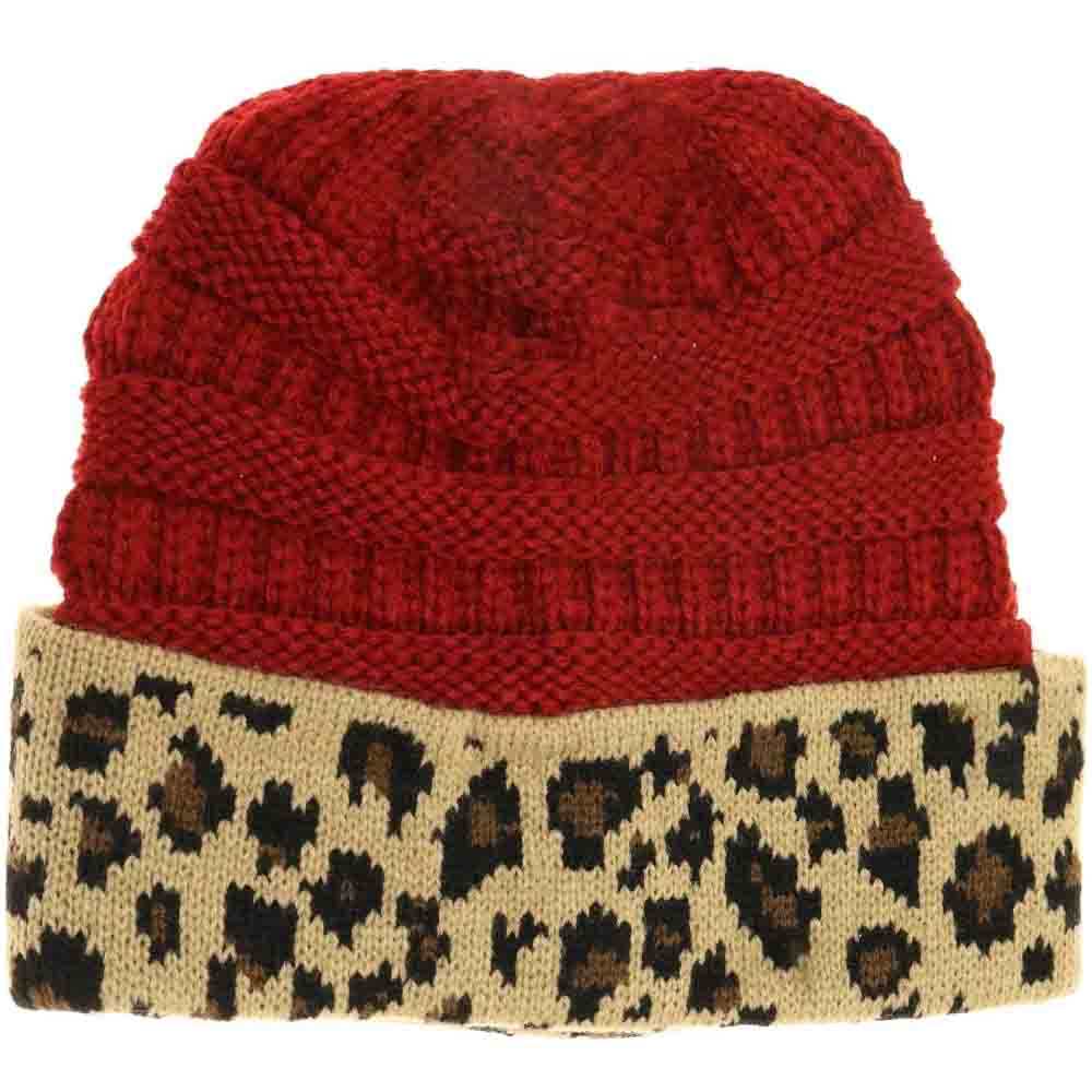 Leopard Print C.C Beanie Tail
