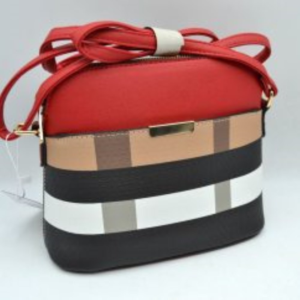Multi Pattern Crossbody Shoulder Bag with Adjustable Long Strap