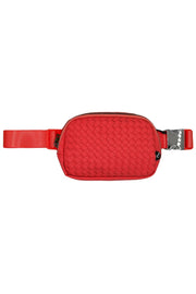 C.C Vegan Leather Woven Fanny Pack
