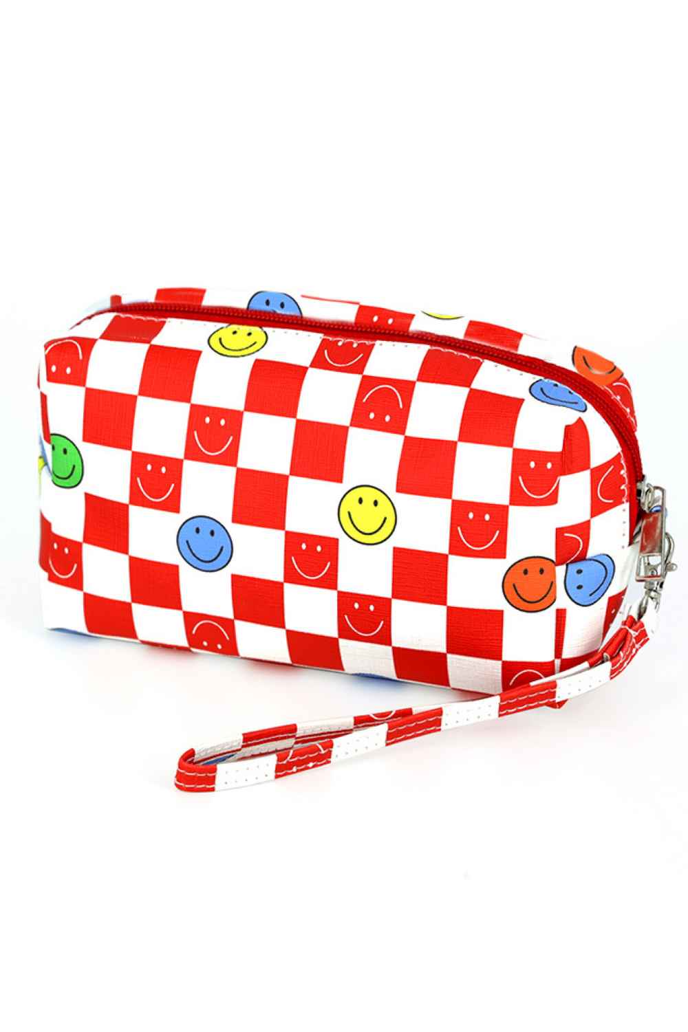 Smile Face Pattern Wristlet Pouch