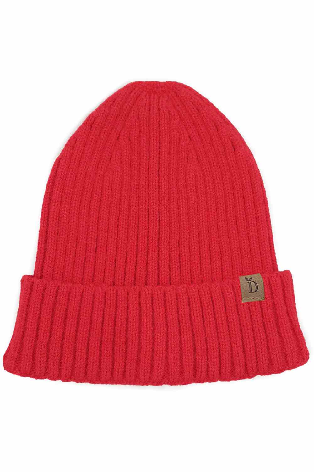 Solid Color Ribbed Knit Cuff Beanie