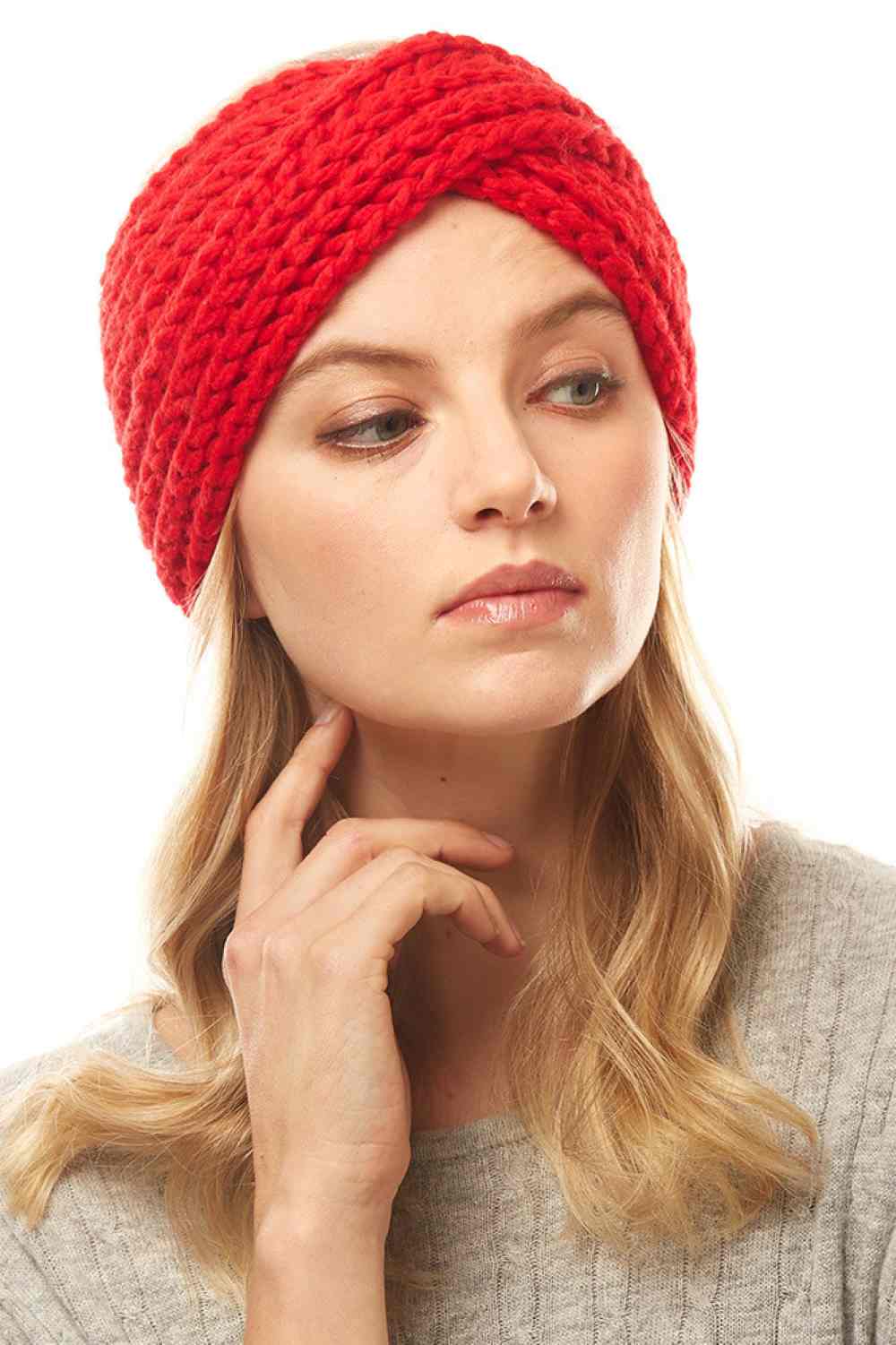 Solid Twisted Knit Headband