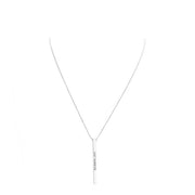 Just Married Metal Bar Pendant Necklace