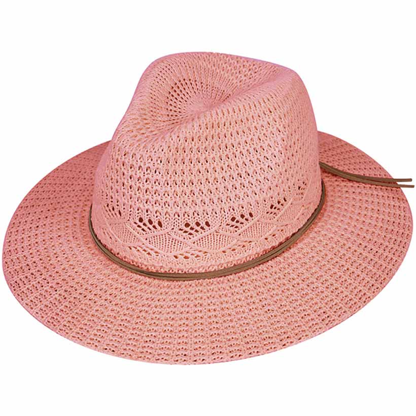 C.C Women's Cotton Knitted Panama Hat Sun