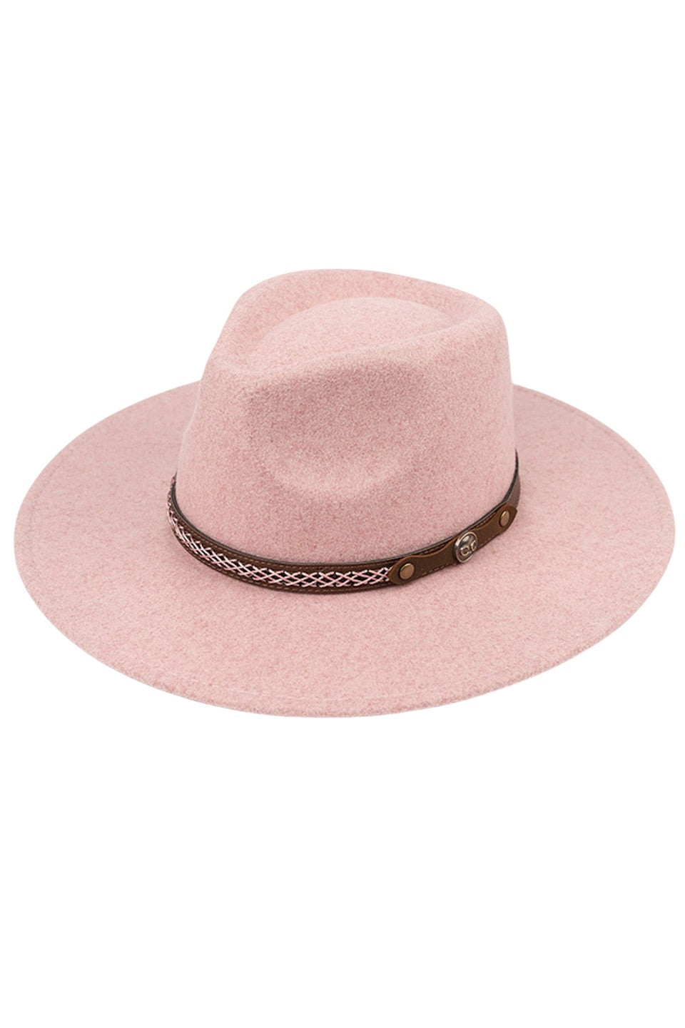 C.C Vegan Felt Metal Logo Heather Color Hat