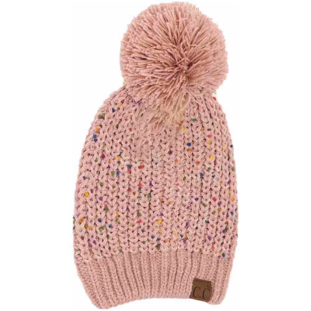 Chenille Confetti Pom C.C Beanie