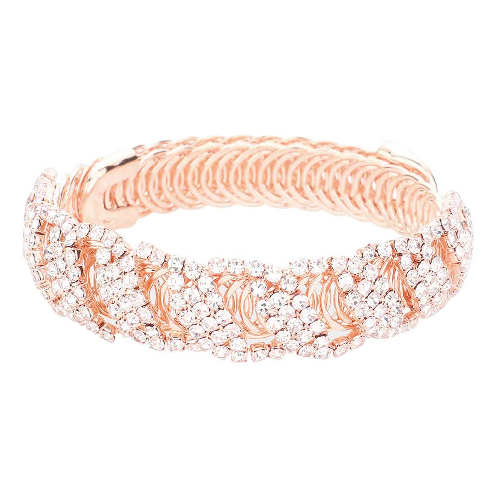 Trendy CZ Stone Pave Evening Bracelet