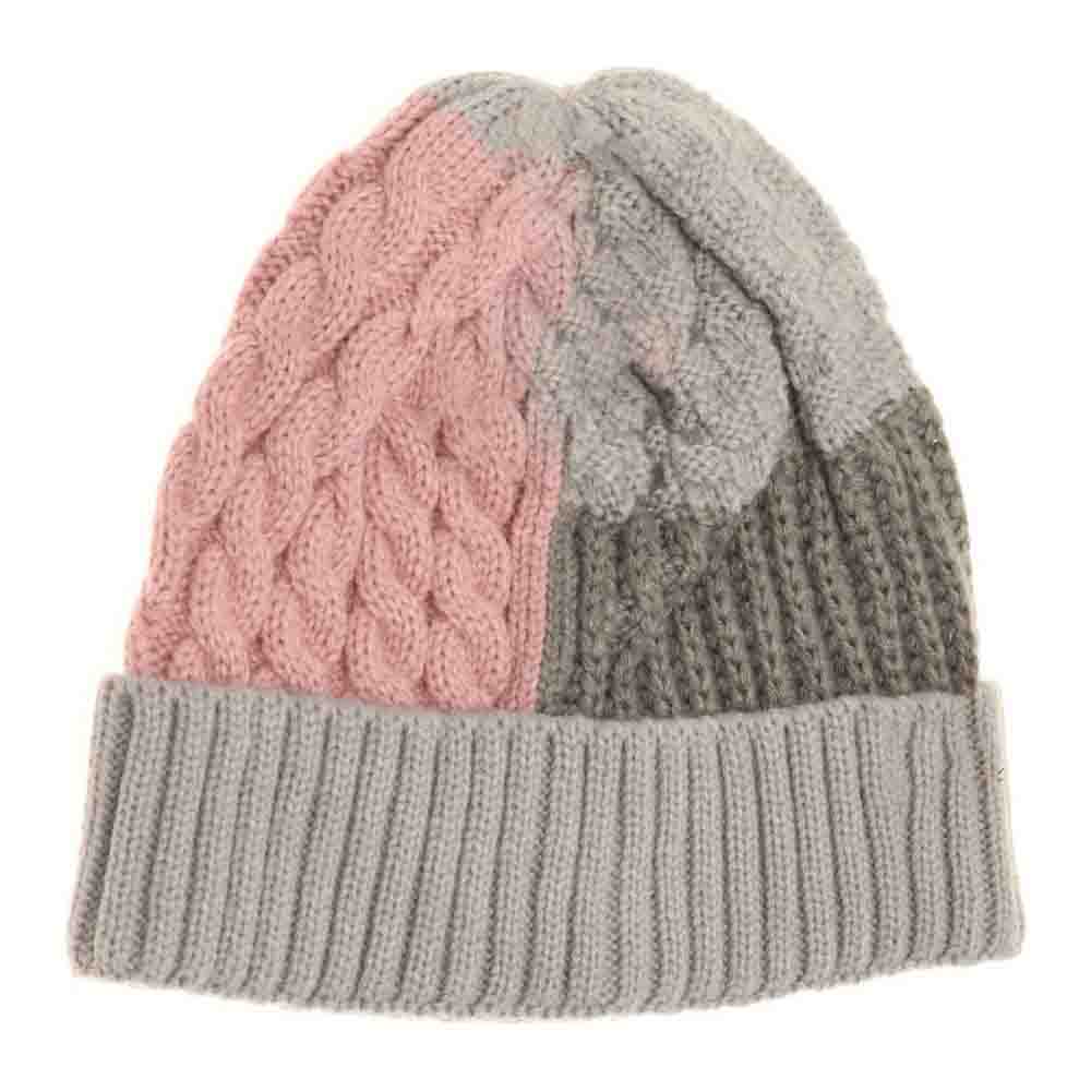Tri-Color Cuff C.C Beanie