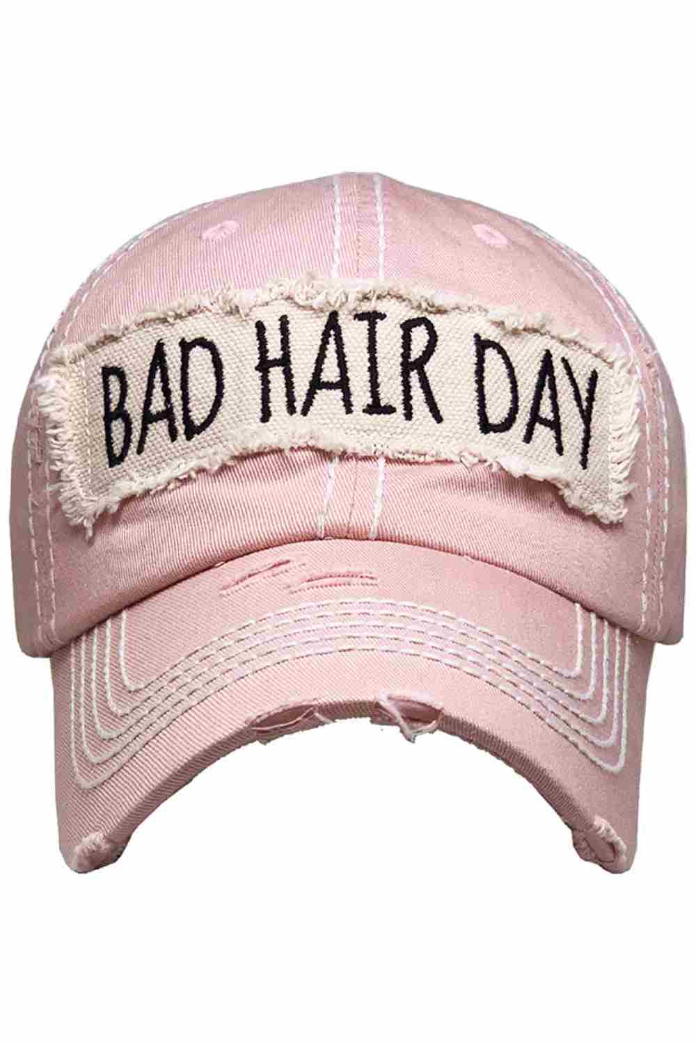 BAD HAIR DAY Washed Vintage Baseball Cap