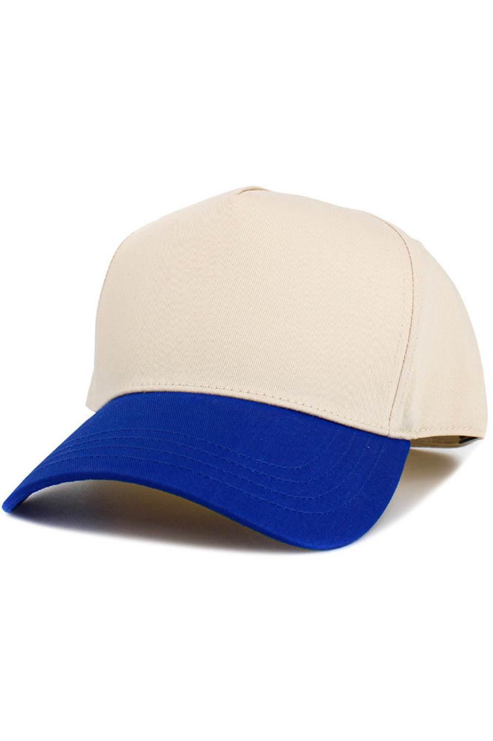 Five Panel Plain Snapback Baseball Cap