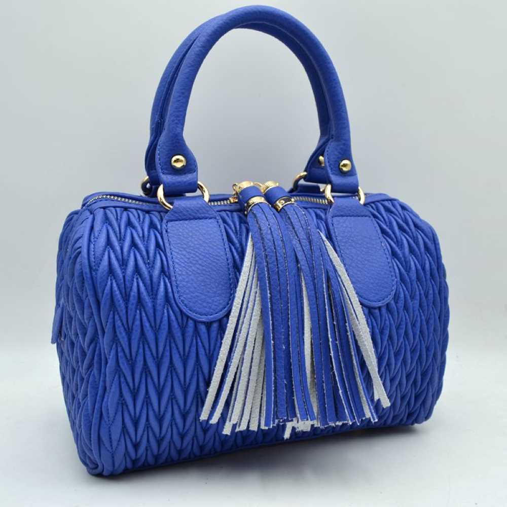 Quilted Chevron Satchel Handbag | Textured Top-Handle Crossbody Purse