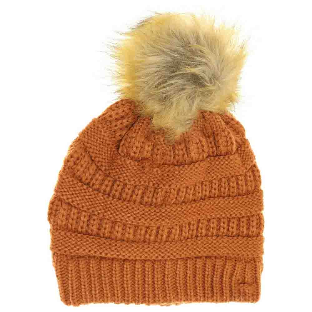 Fur Pom C.C Beanie