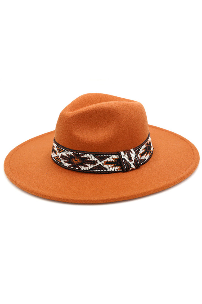 Tribal Band Panama Hat
