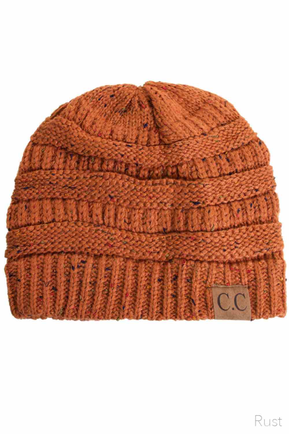 C.C Confetti Cable Knit Beanie