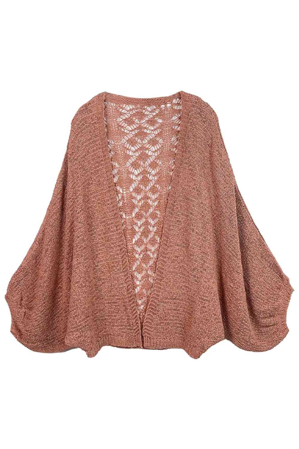 Lace Back Crochet Cardigan