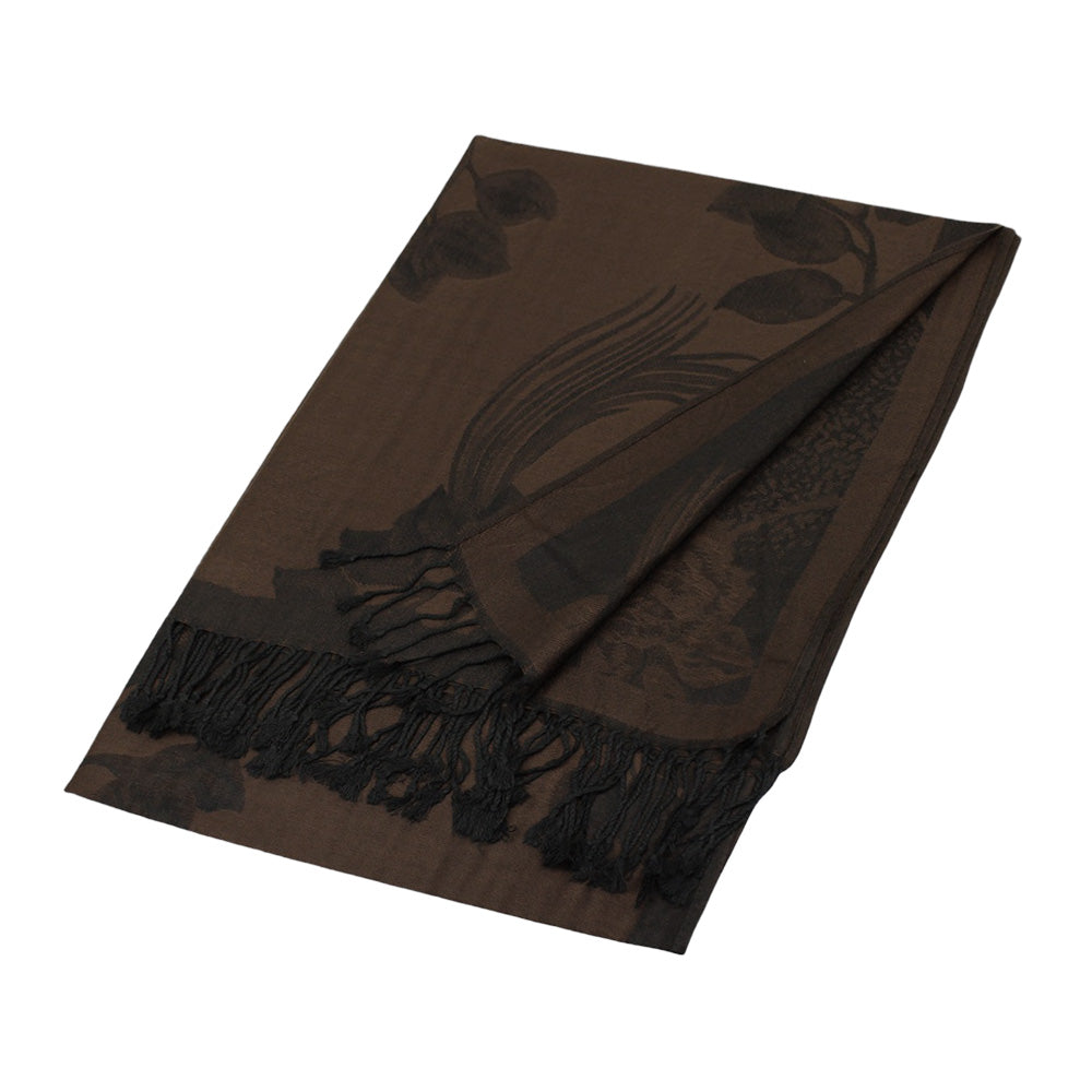 Rose Floral Pashmina Reversible Scarf Shawl