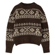 Women's Sweater Geometric Pattern Knit