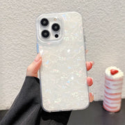 Luxury Solid Color Shell Pattern Phone Case For iPhone
