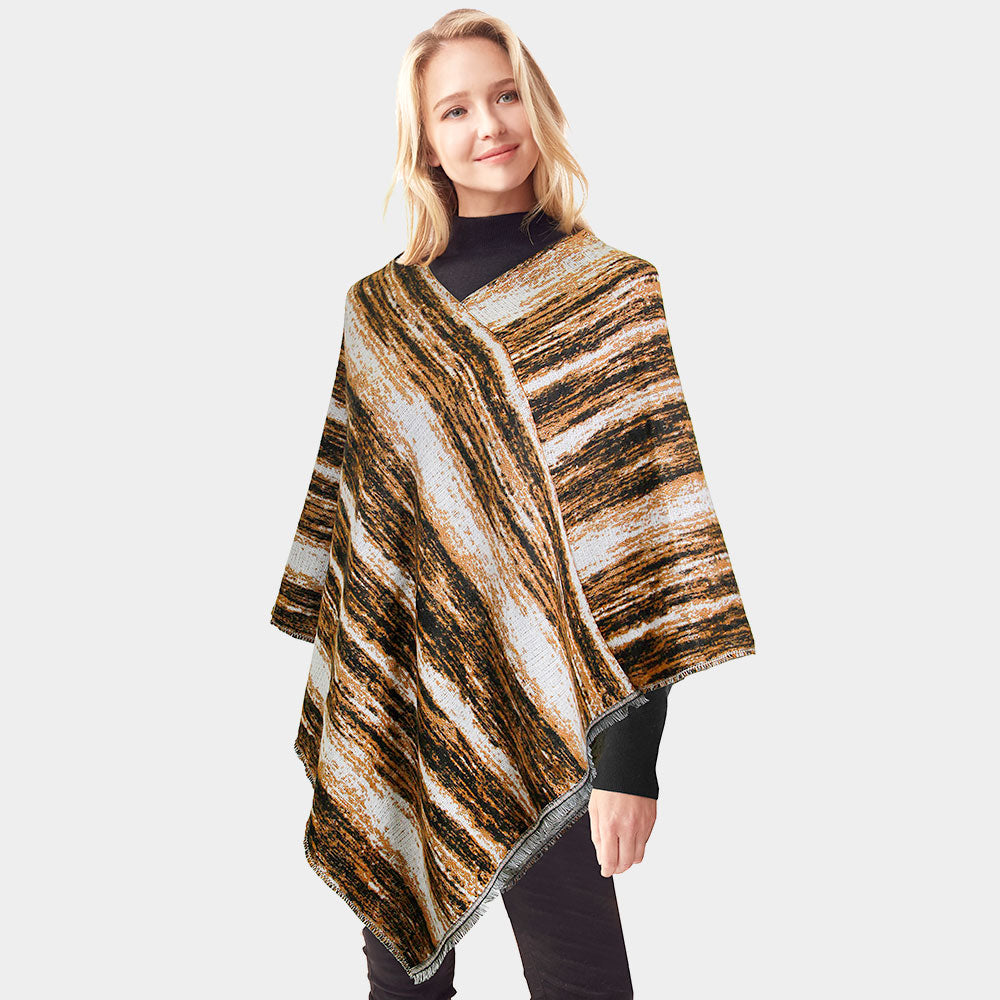 Vertical Patterned Poncho