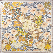 Vintage Botanical Floral Print Square Bandana Scarf