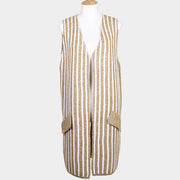Striped Long Vest