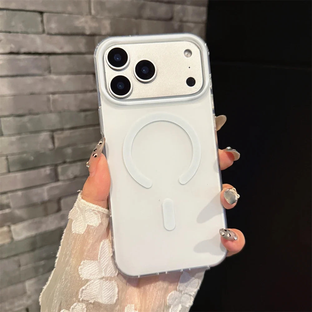 Luxury Frosted Magnetic Case For Magsafe Magnetic Phone Case For iPhone