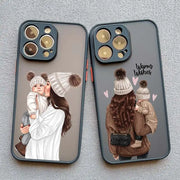 Super Mom Baby Girl Son Phone Case For iPhone