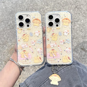 Funny Cute Sanrio Dog Glitter Phone Case For iPhone