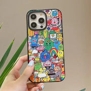 Upgrade Acrylic Border Monsters Angel Bear Phone Case