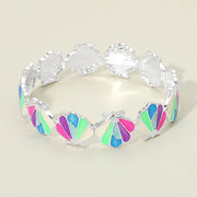 Shell Beaded Stretch Bracelet