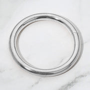 Wide Coil Bangle Bracelet