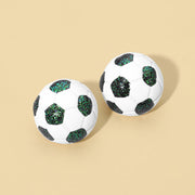 Soccer Ball Stud Earrings