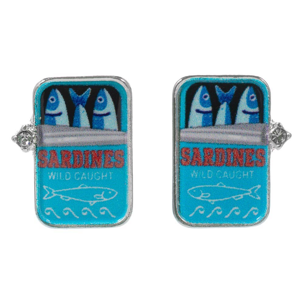 Sardine Can Stud Earrings